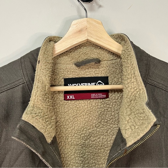 Wolverine Dark Olive Sherpa-Lined Work Vest - Picture 5 of 5